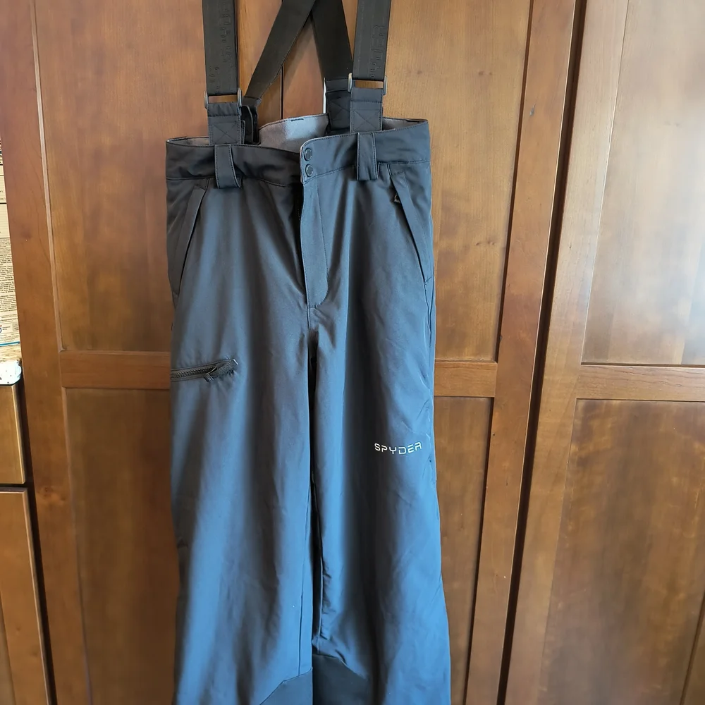 Spyder Orange and Blue Jacket with Black Pants - Picture 5 of 12